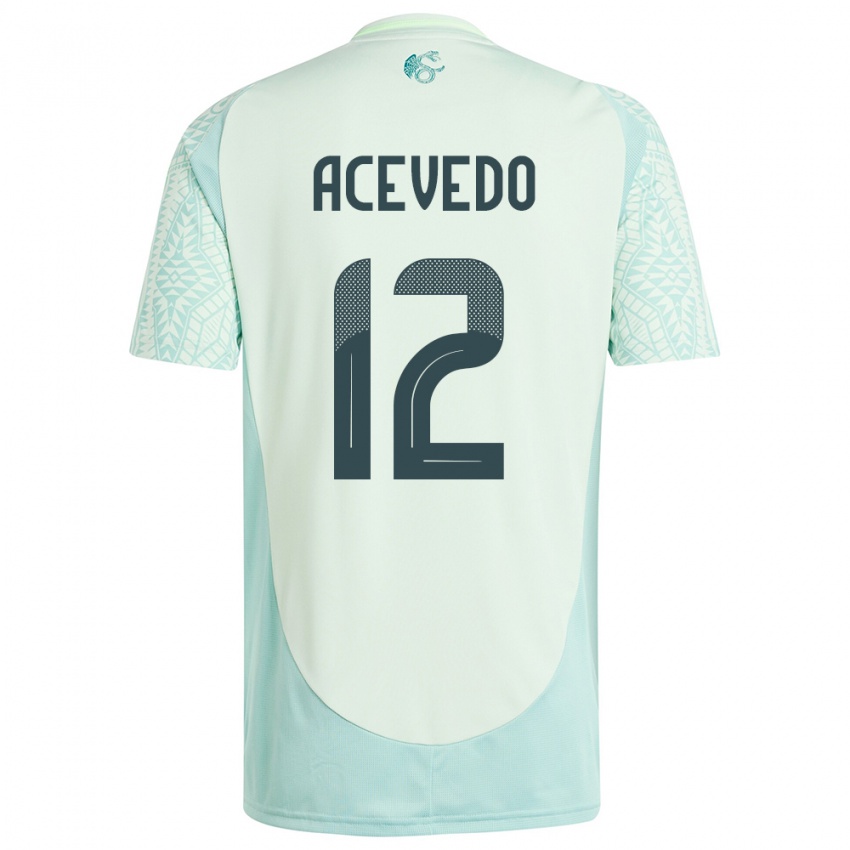 Niño Camiseta México Carlos Acevedo #122 Lino Verde 2ª Equipación 24-26 La Camisa Argentina