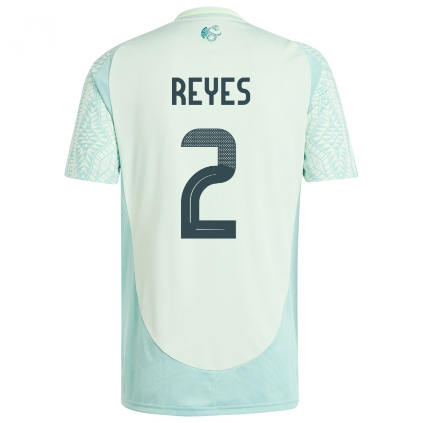 Niño Camiseta México Luis Reyes #2 Lino Verde 2ª Equipación 24-26 La Camisa Argentina