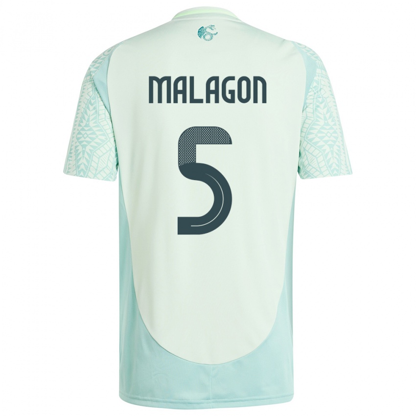 Niño Camiseta México Luis Malagon #5 Lino Verde 2ª Equipación 24-26 La Camisa Argentina