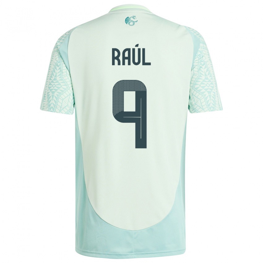 Niño Camiseta México Raul Jimenez #9 Lino Verde 2ª Equipación 24-26 La Camisa Argentina