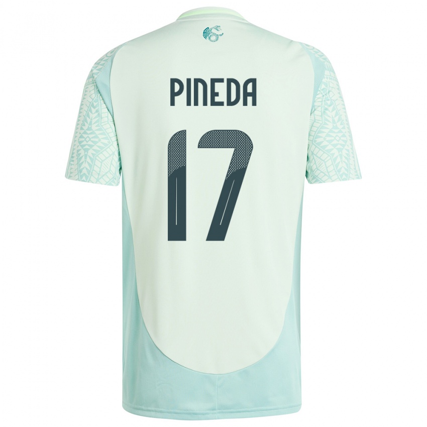 Niño Camiseta México Orbelin Pineda #17 Lino Verde 2ª Equipación 24-26 La Camisa Argentina