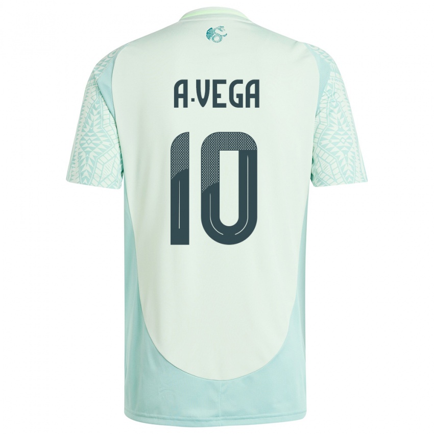 Niño Camiseta México Alexis Vega #10 Lino Verde 2ª Equipación 24-26 La Camisa Argentina