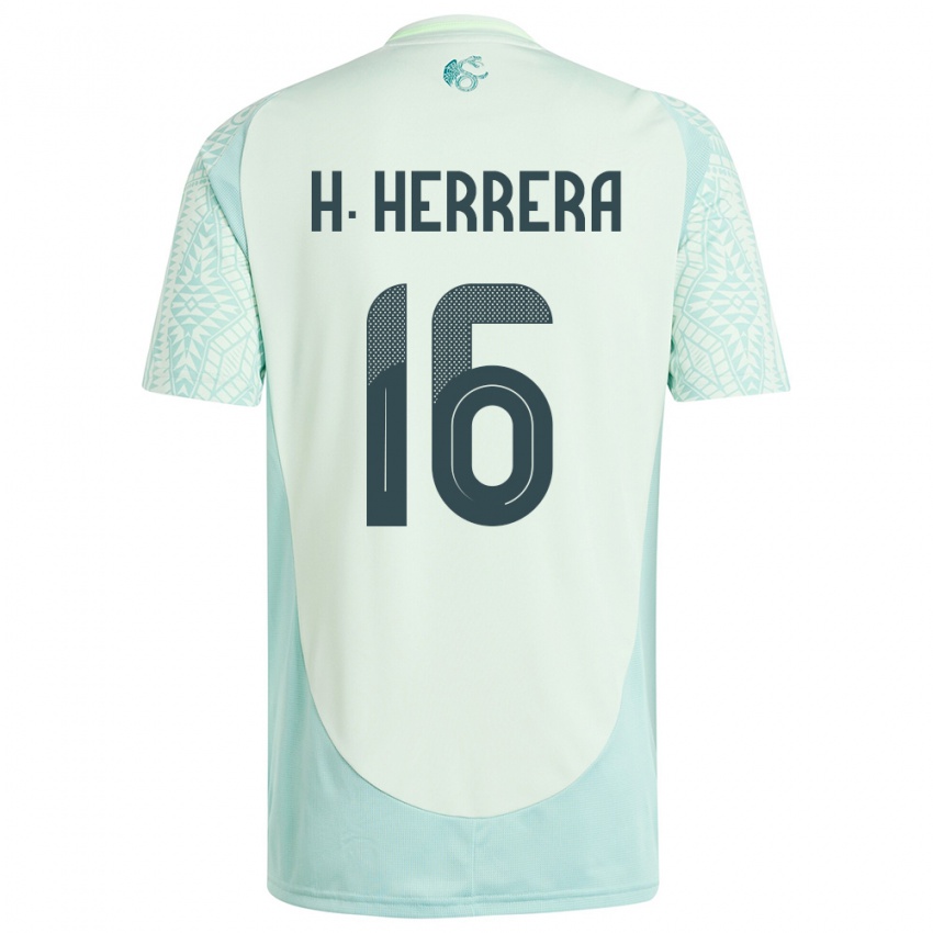 Niño Camiseta México Hector Herrera #16 Lino Verde 2ª Equipación 24-26 La Camisa Argentina