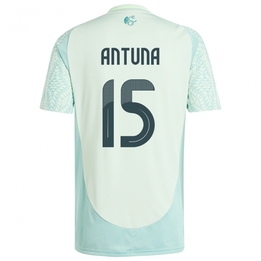 Niño Camiseta México Uriel Antuna #15 Lino Verde 2ª Equipación 24-26 La Camisa Argentina