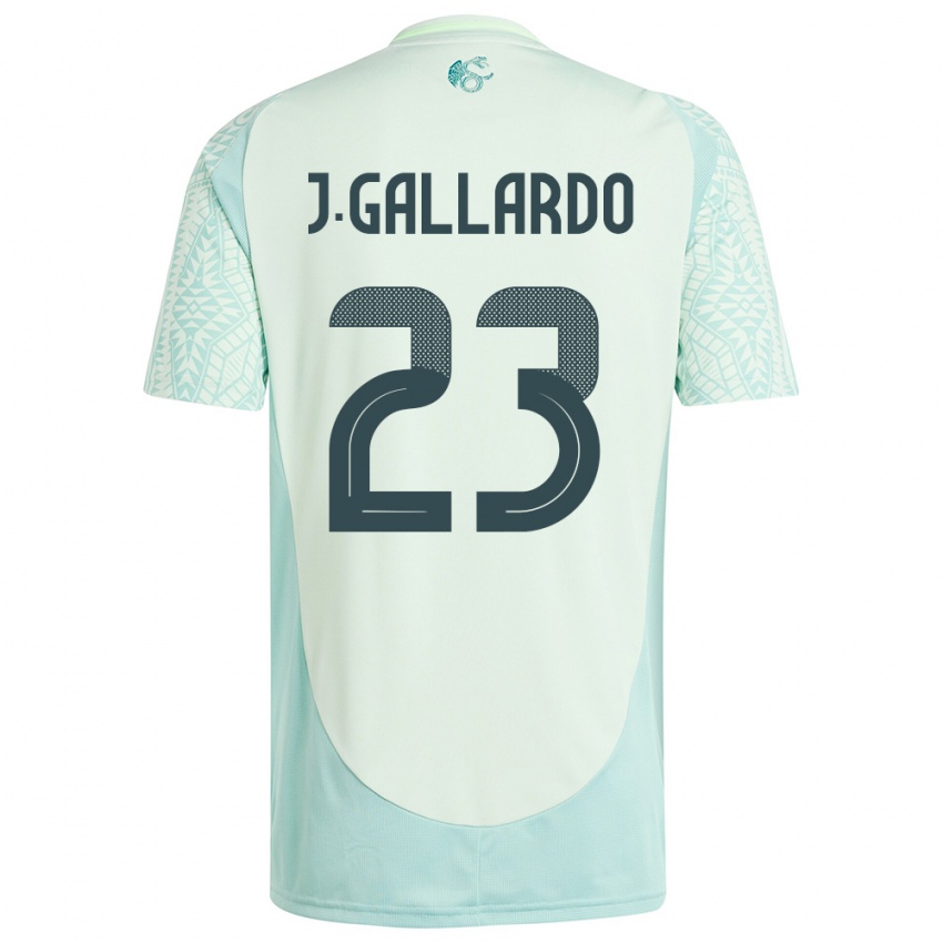 Niño Camiseta México Jesus Gallardo #23 Lino Verde 2ª Equipación 24-26 La Camisa Argentina