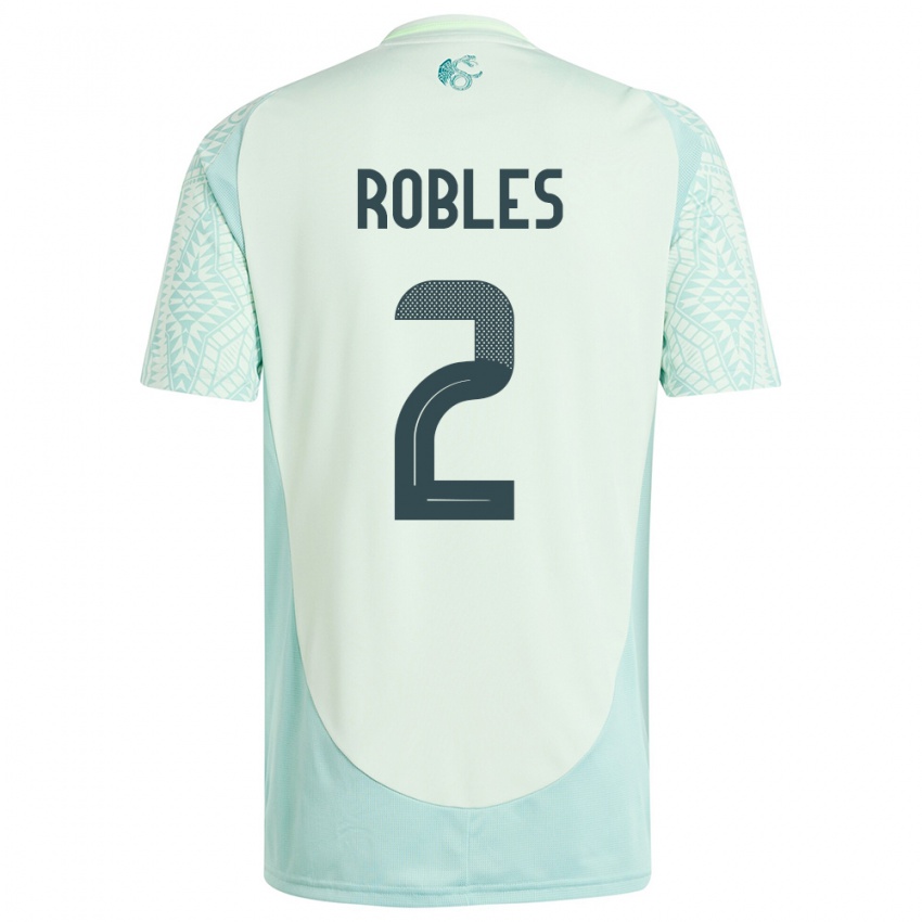 Niño Camiseta México Kenti Robles #2 Lino Verde 2ª Equipación 24-26 La Camisa Argentina