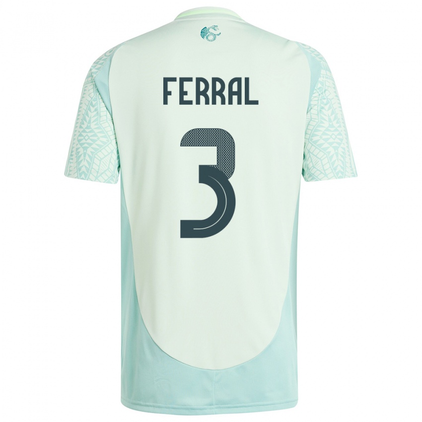 Niño Camiseta México Cristina Ferral #3 Lino Verde 2ª Equipación 24-26 La Camisa Argentina