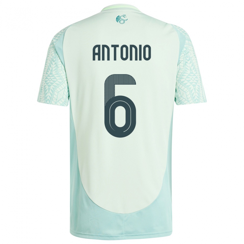 Niño Camiseta México Nancy Antonio #6 Lino Verde 2ª Equipación 24-26 La Camisa Argentina