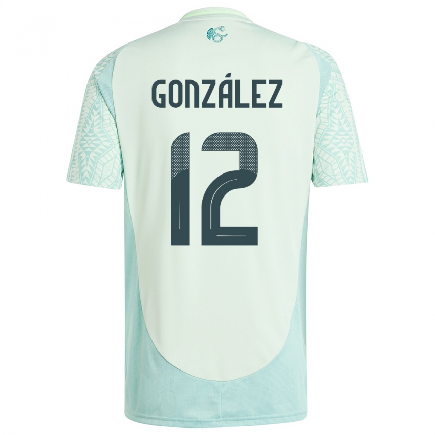 Niño Camiseta México Itzel Gonzalez #12 Lino Verde 2ª Equipación 24-26 La Camisa Argentina