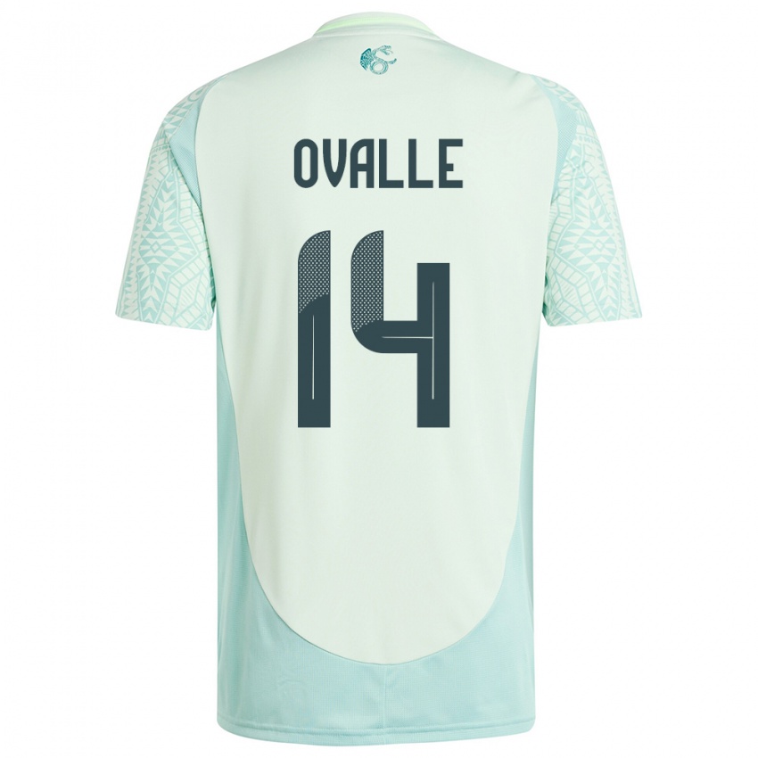 Niño Camiseta México Jacqueline Ovalle #14 Lino Verde 2ª Equipación 24-26 La Camisa Argentina