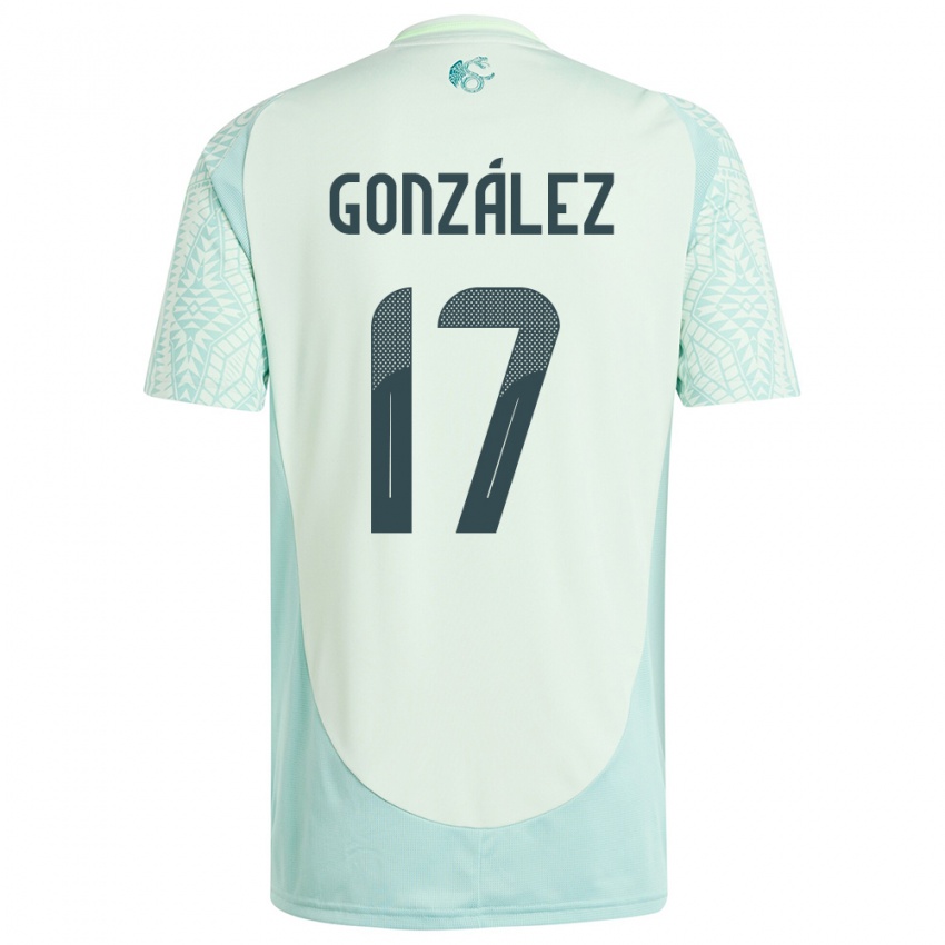 Niño Camiseta México Alison Gonzalez #17 Lino Verde 2ª Equipación 24-26 La Camisa Argentina