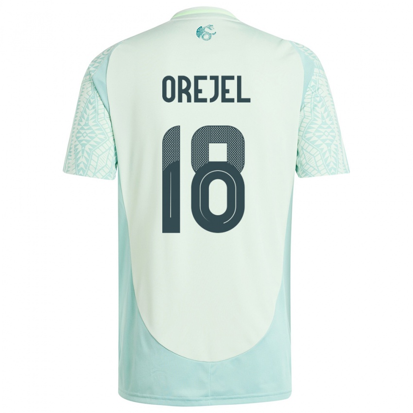 Niño Camiseta México Jocelyn Orejel #18 Lino Verde 2ª Equipación 24-26 La Camisa Argentina