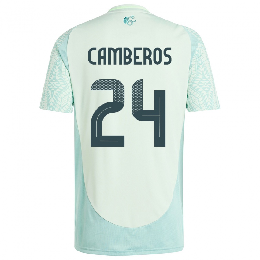 Niño Camiseta México Scarlett Camberos #24 Lino Verde 2ª Equipación 24-26 La Camisa Argentina