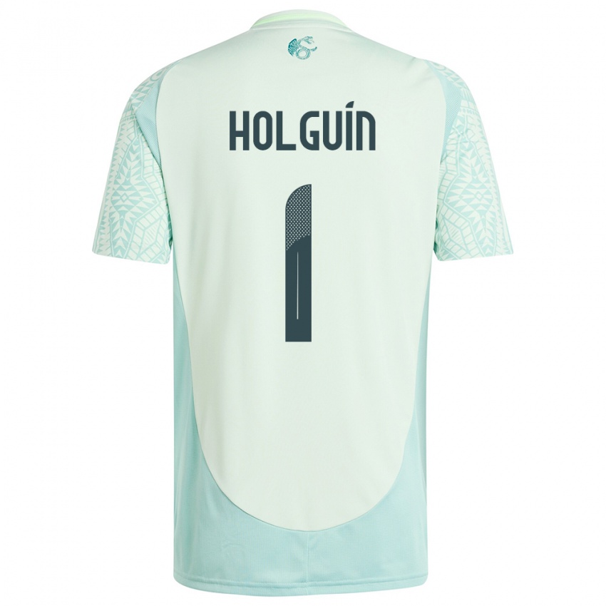 Niño Camiseta México Hector Holguin #1 Lino Verde 2ª Equipación 24-26 La Camisa Argentina