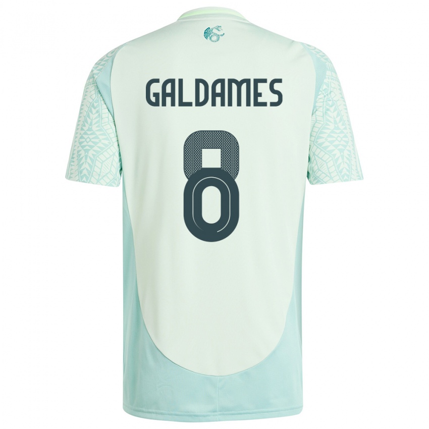 Niño Camiseta México Benjamin Galdames #8 Lino Verde 2ª Equipación 24-26 La Camisa Argentina