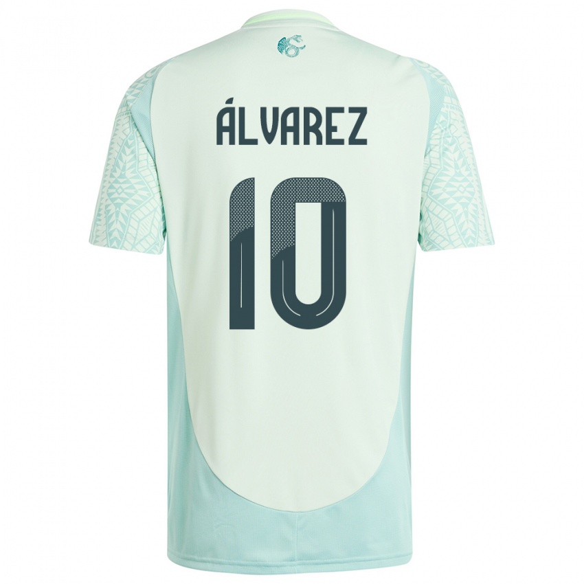 Niño Camiseta México Efrain Alvarez #10 Lino Verde 2ª Equipación 24-26 La Camisa Argentina