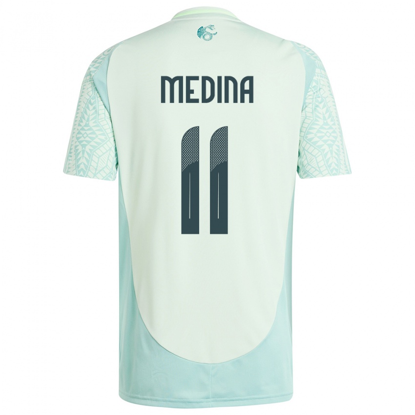 Niño Camiseta México Diego Medina #11 Lino Verde 2ª Equipación 24-26 La Camisa Argentina