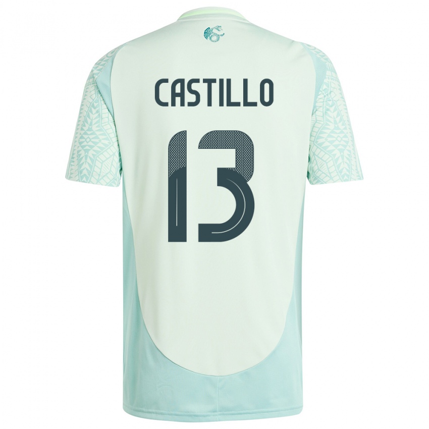 Niño Camiseta México Jose Castillo #13 Lino Verde 2ª Equipación 24-26 La Camisa Argentina