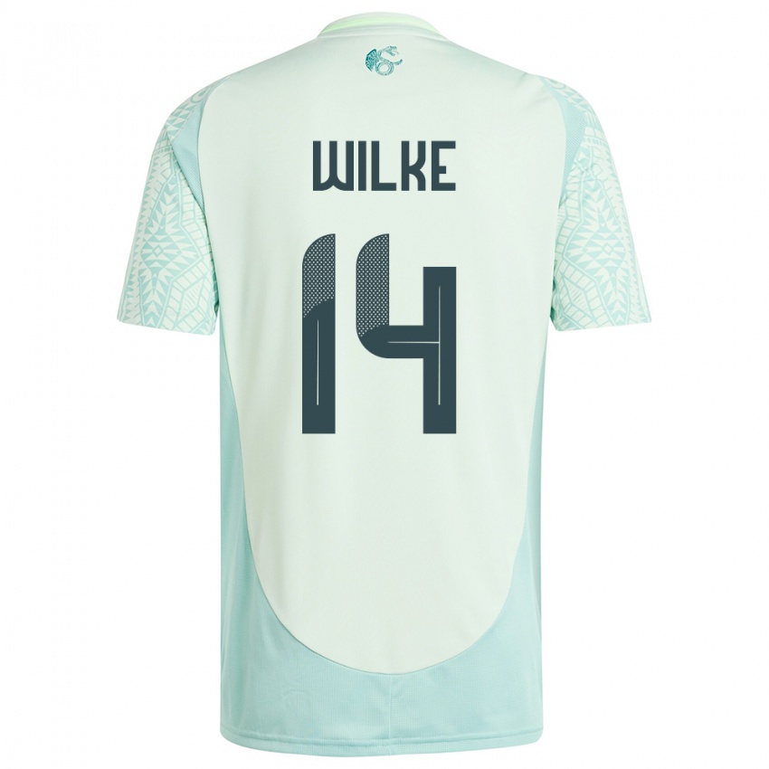 Niño Camiseta México Teun Wilke #14 Lino Verde 2ª Equipación 24-26 La Camisa Argentina