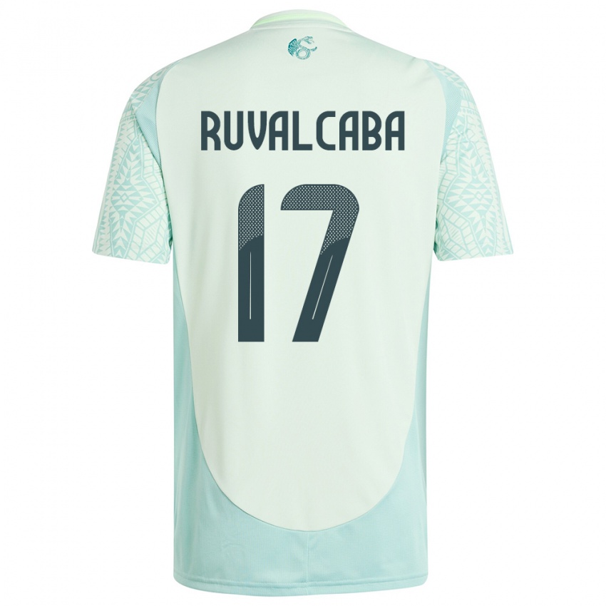 Niño Camiseta México Jorge Ruvalcaba #17 Lino Verde 2ª Equipación 24-26 La Camisa Argentina