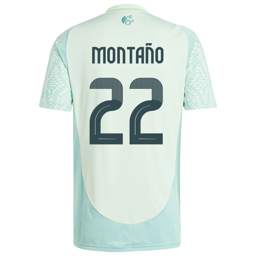 Niño Camiseta México Andres Montano #22 Lino Verde 2ª Equipación 24-26 La Camisa Argentina