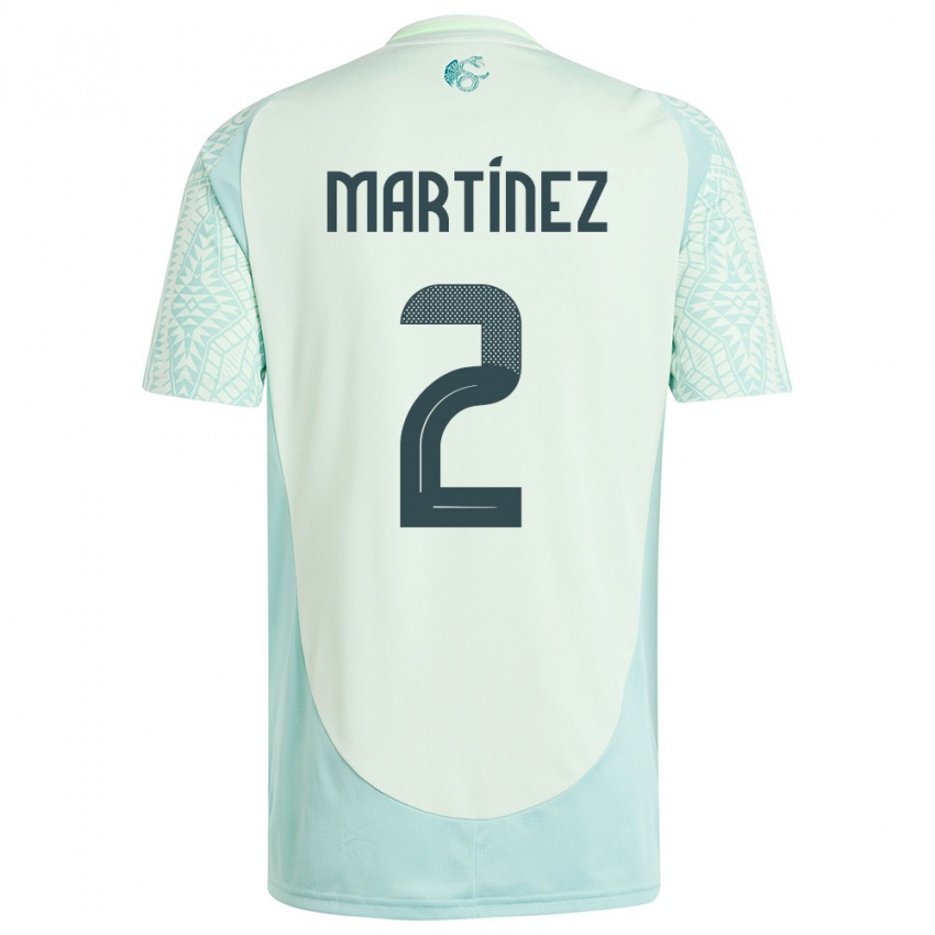 Niño Camiseta México Emilio Martinez #2 Lino Verde 2ª Equipación 24-26 La Camisa Argentina
