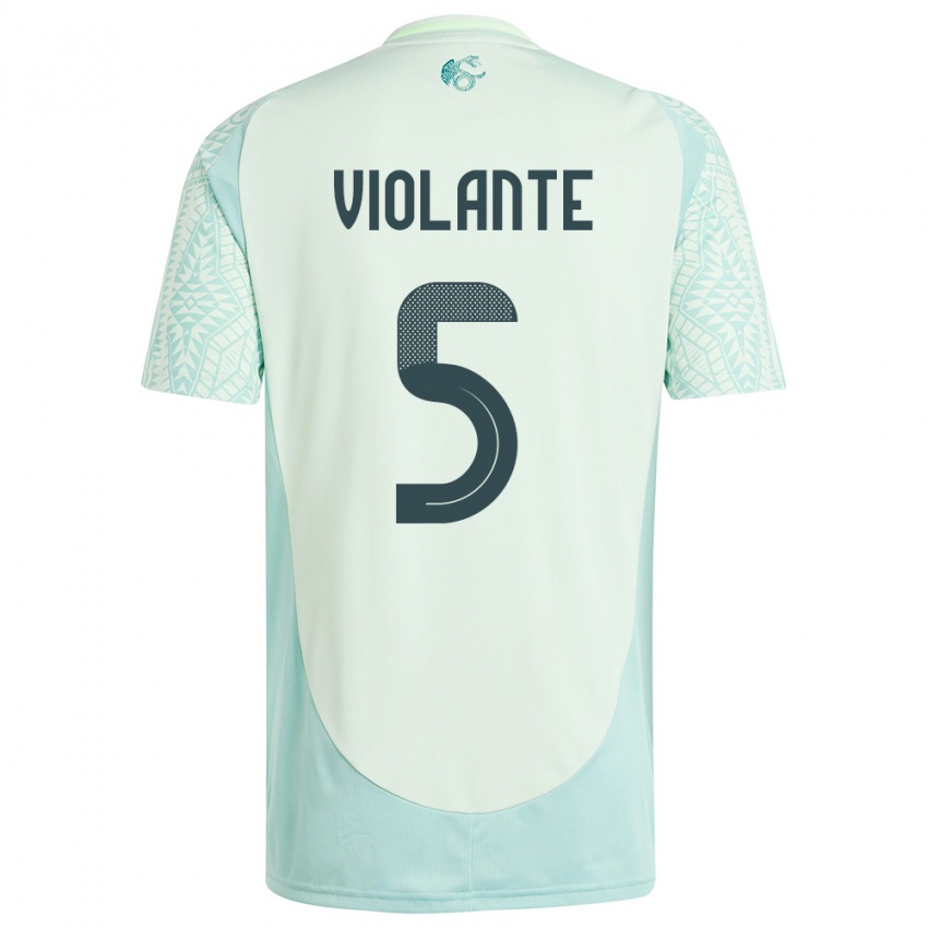 Niño Camiseta México Isaias Violante #5 Lino Verde 2ª Equipación 24-26 La Camisa Argentina