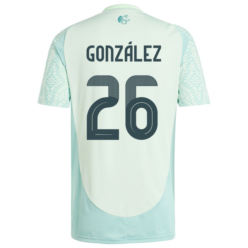 Niño Camiseta México Bryan Gonzalez #26 Lino Verde 2ª Equipación 24-26 La Camisa Argentina