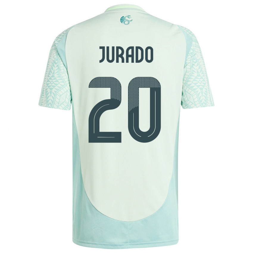 Niño Camiseta México Heriberto Jurado #20 Lino Verde 2ª Equipación 24-26 La Camisa Argentina