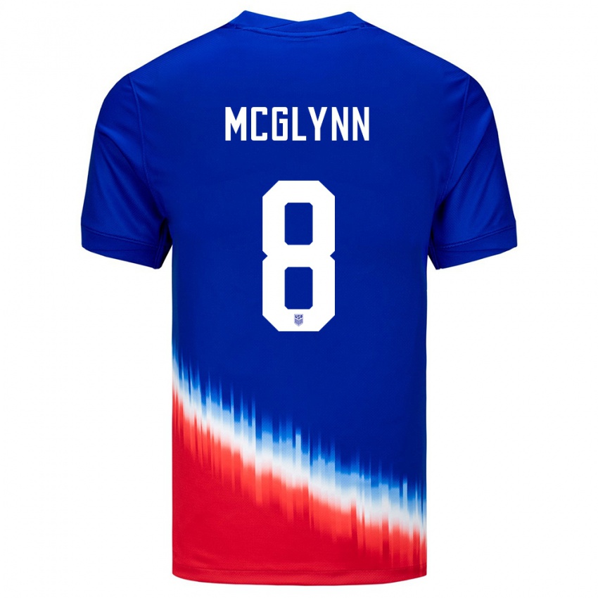 Niño Camiseta Estados Unidos Jack Mcglynn #8 Azul 2ª Equipación 24-26 La Camisa Argentina