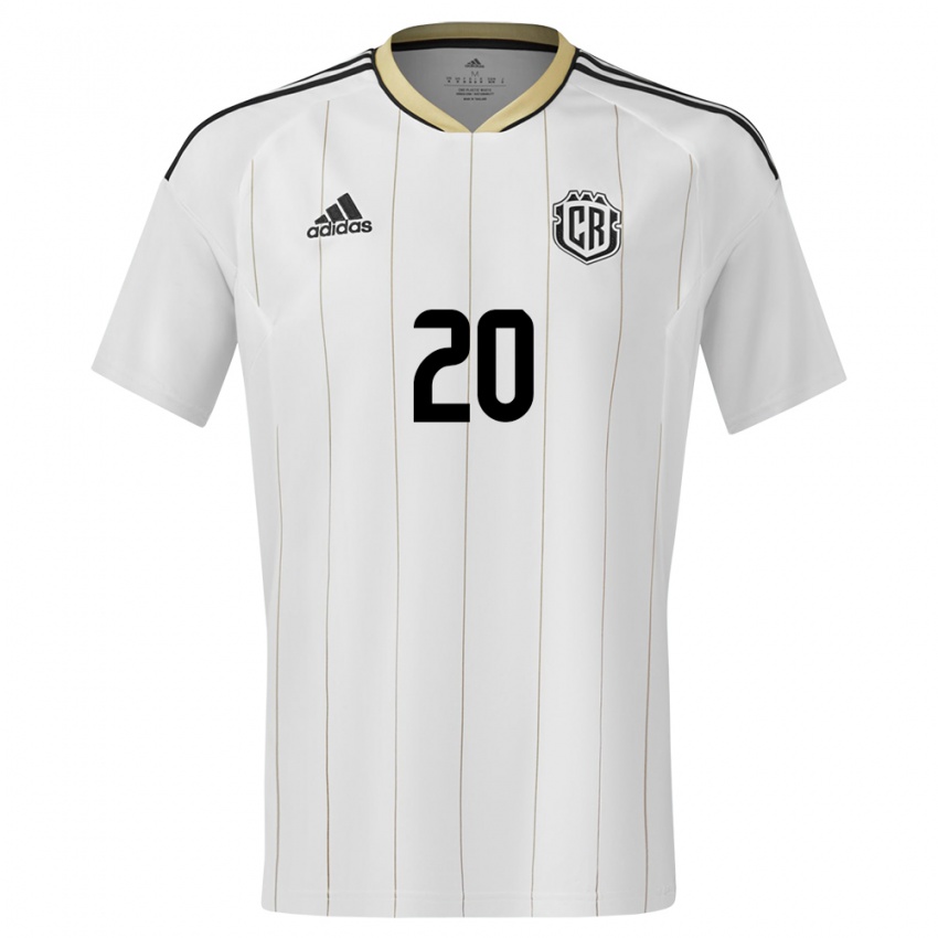 Niño Camiseta Costa Rica Josimar Alcocer #20 Blanco 2ª Equipación 24-26 La Camisa Argentina