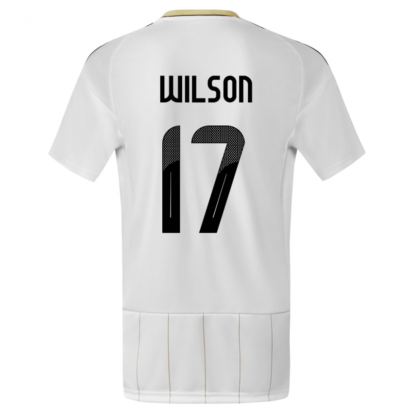 Niño Camiseta Costa Rica Roan Wilson #17 Blanco 2ª Equipación 24-26 La Camisa Argentina