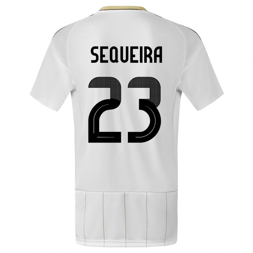 Niño Camiseta Costa Rica Patrick Sequeira #23 Blanco 2ª Equipación 24-26 La Camisa Argentina