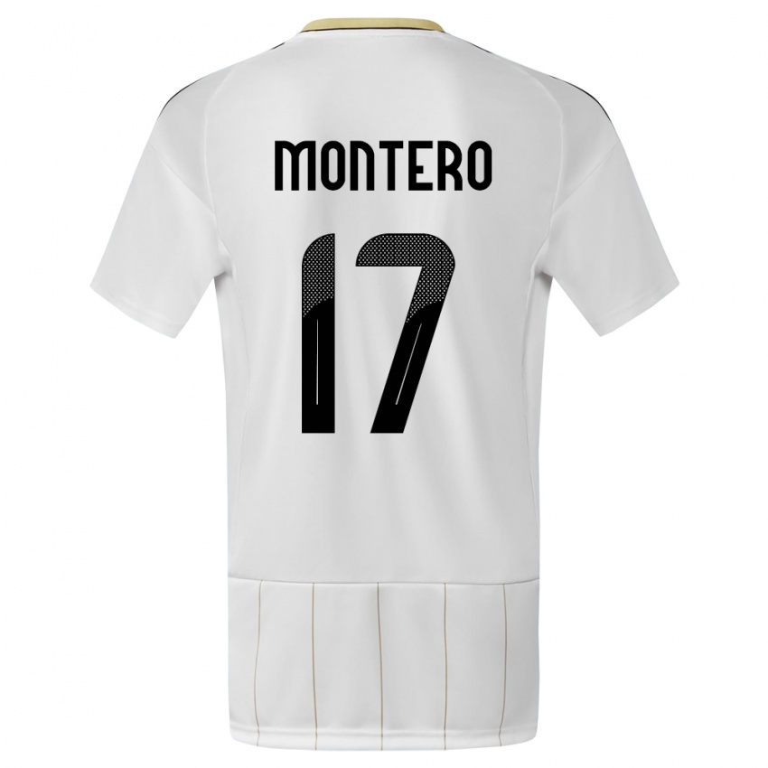 Niño Camiseta Costa Rica Michelle Montero #17 Blanco 2ª Equipación 24-26 La Camisa Argentina