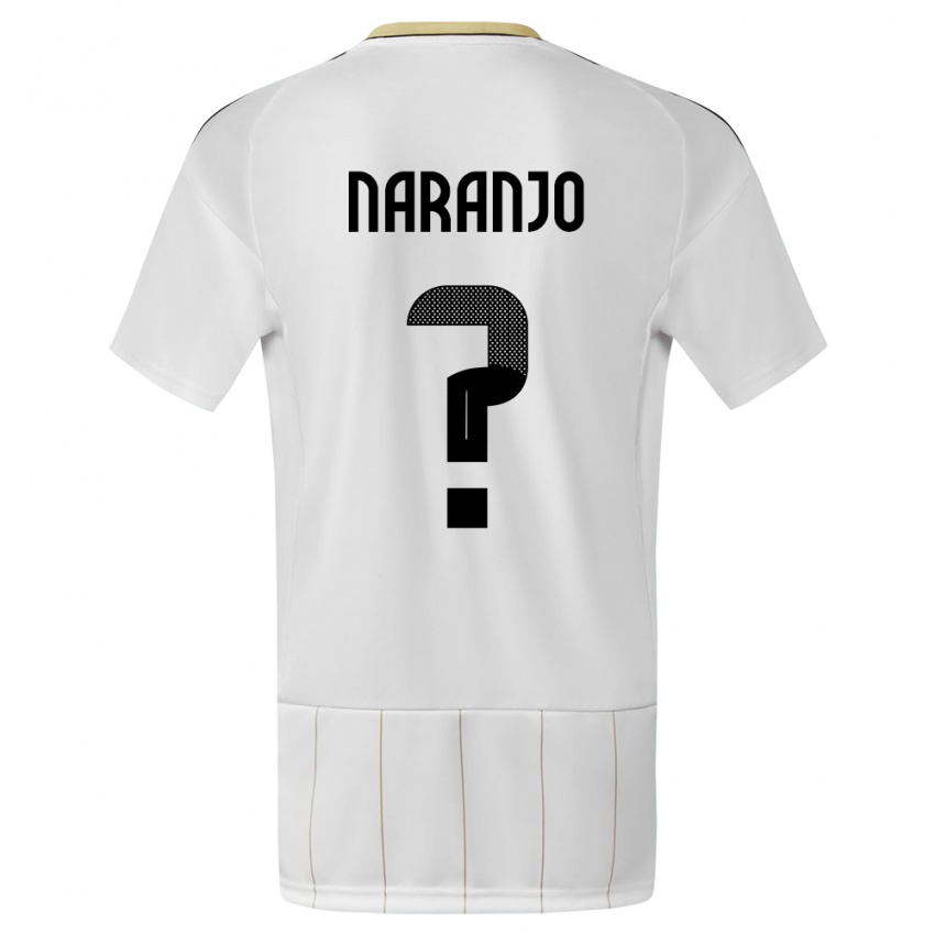 Niño Camiseta Costa Rica Andry Naranjo #0 Blanco 2ª Equipación 24-26 La Camisa Argentina