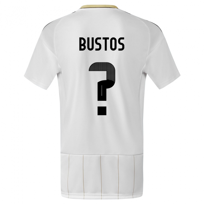 Niño Camiseta Costa Rica Roy Bustos #0 Blanco 2ª Equipación 24-26 La Camisa Argentina