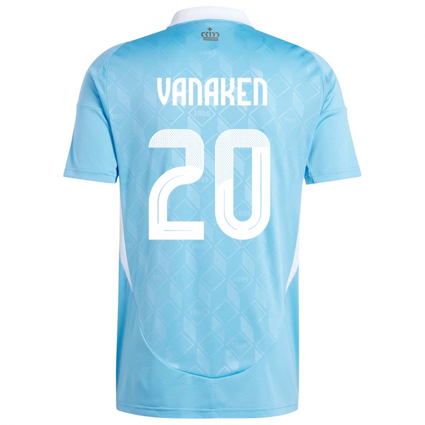 Niño Camiseta Bélgica Hans Vanaken #20 Azul 2ª Equipación 24-26 La Camisa Argentina