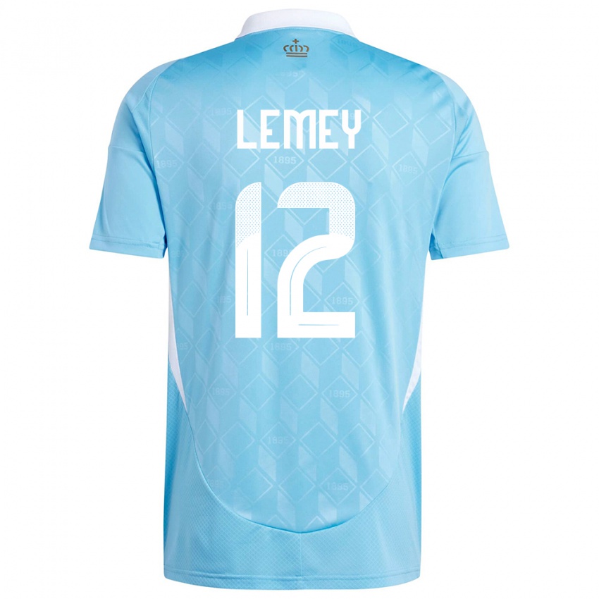 Niño Camiseta Bélgica Diede Lemey #12 Azul 2ª Equipación 24-26 La Camisa Argentina
