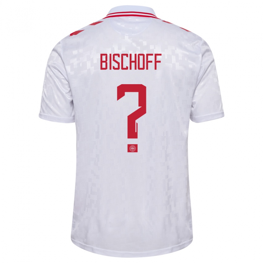 Niño Camiseta Dinamarca Clement Bischoff #0 Blanco 2ª Equipación 24-26 La Camisa Argentina