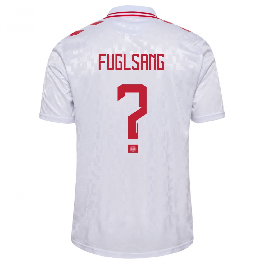 Niño Camiseta Dinamarca Adam Fuglsang #0 Blanco 2ª Equipación 24-26 La Camisa Argentina