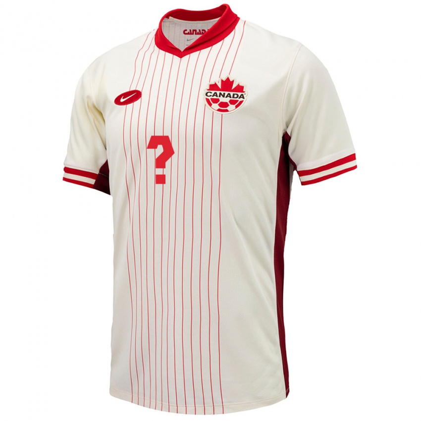 Niño Camiseta Canadá Max Piepgrass #0 Blanco 2ª Equipación 24-26 La Camisa Argentina