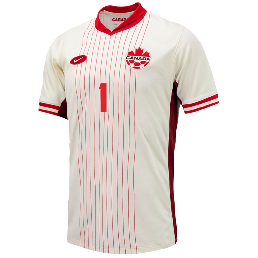 Niño Camiseta Canadá Ben Alexander #1 Blanco 2ª Equipación 24-26 La Camisa Argentina