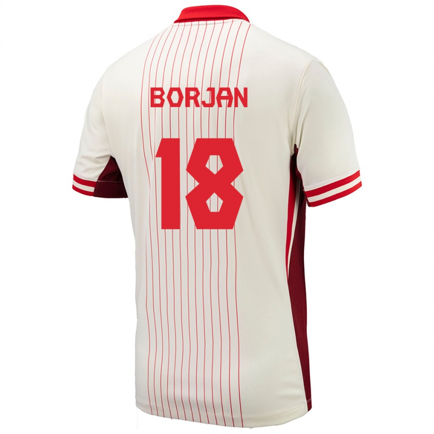 Niño Camiseta Canadá Milan Borjan #18 Blanco 2ª Equipación 24-26 La Camisa Argentina