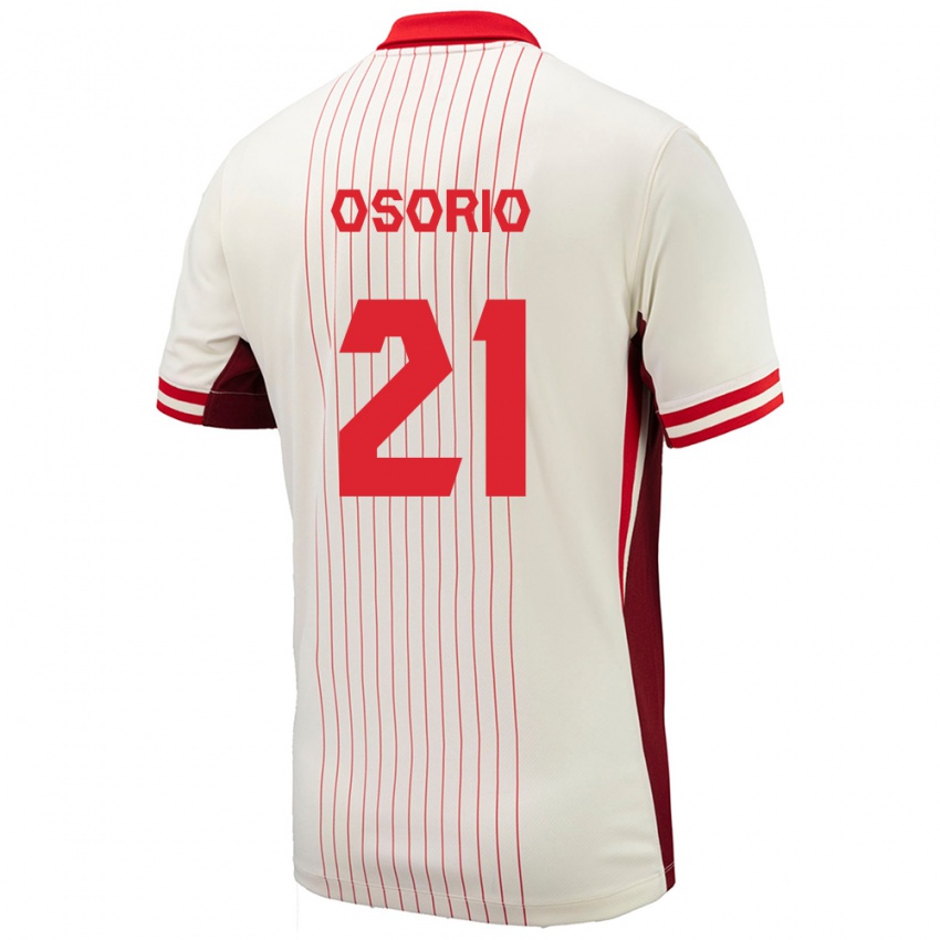 Niño Camiseta Canadá Jonathan Osorio #21 Blanco 2ª Equipación 24-26 La Camisa Argentina