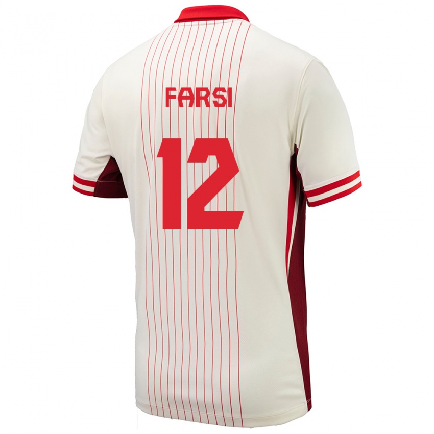 Niño Camiseta Canadá Mohamed Farsi #12 Blanco 2ª Equipación 24-26 La Camisa Argentina