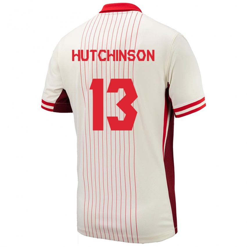 Niño Camiseta Canadá Atiba Hutchinson #13 Blanco 2ª Equipación 24-26 La Camisa Argentina