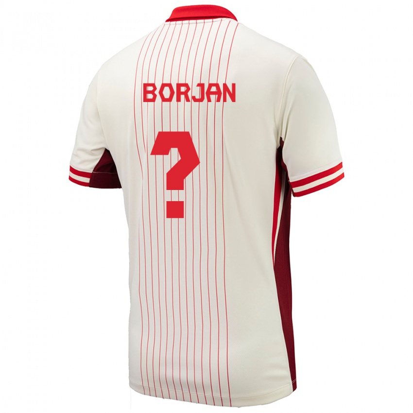 Niño Camiseta Canadá Nikola Borjan #0 Blanco 2ª Equipación 24-26 La Camisa Argentina