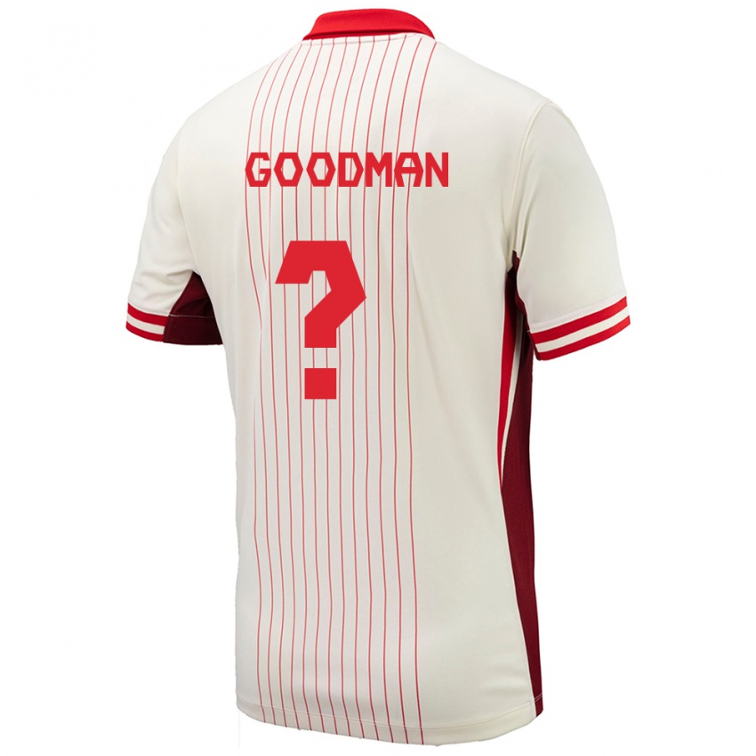 Niño Camiseta Canadá Owen Goodman #0 Blanco 2ª Equipación 24-26 La Camisa Argentina