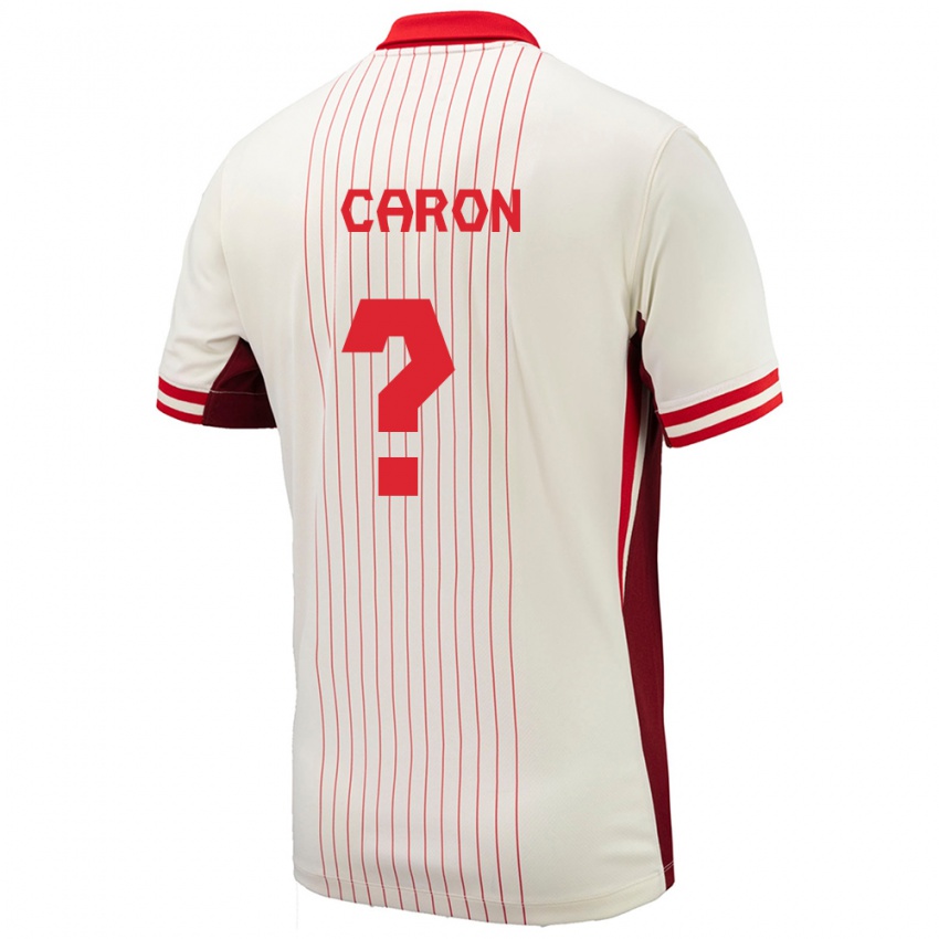 Niño Camiseta Canadá Renaud Caron #0 Blanco 2ª Equipación 24-26 La Camisa Argentina