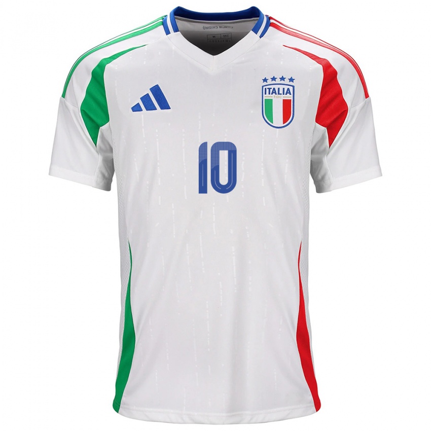 Niño Camiseta Italia Cristiana Girelli #10 Blanco 2ª Equipación 24-26 La Camisa Argentina